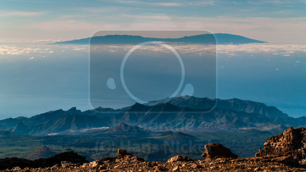 Blick vom Pico Viejo über das Teno-Gebirge