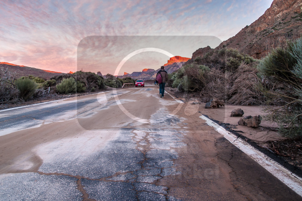 Die Canadas del Teide nach einem Unwetter