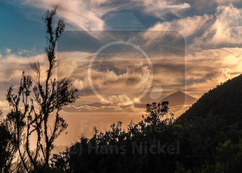 Sonnenuntergang über der Cumbre Anaga